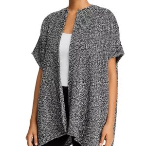 Eileen Fisher Black and White Organic Cotton Kimono Size Large/Extra Large